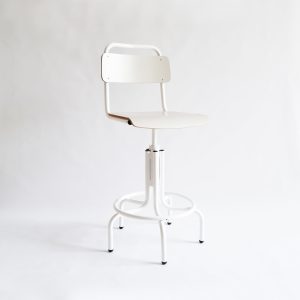 Chaise de laboratoire tournante réglable en haut. de 55 cm à 70 cm - Réf 212